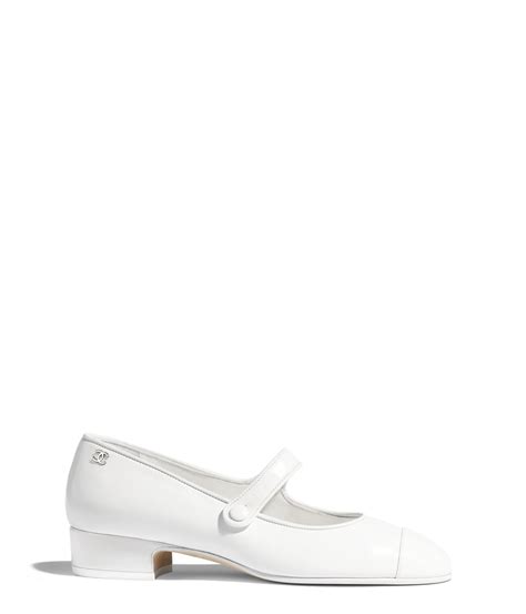 white chanel mary janes|chanel white mary jane shoes.